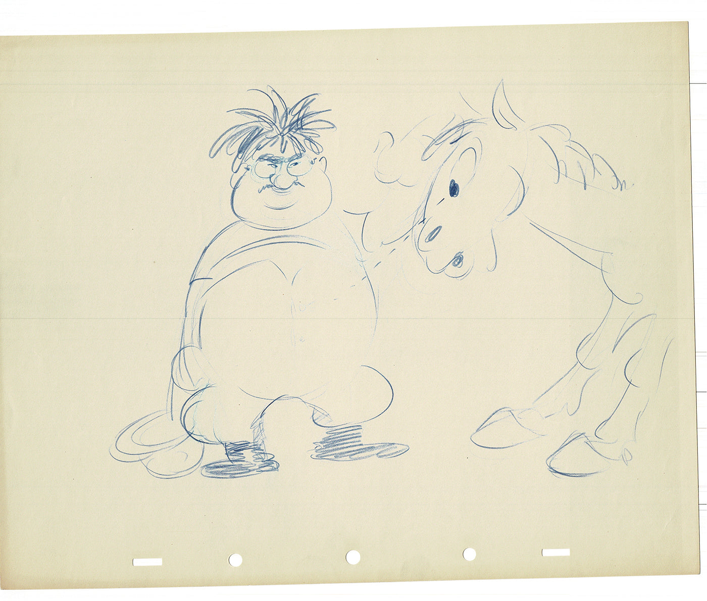 Bill Tytla Disney Animator Rough Animation Drawing Vintage TG-27