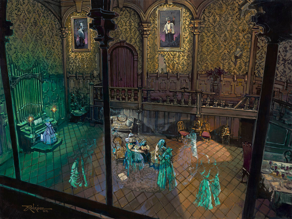 Haunted Mansion Walt Disney Fine Art Rodel Gonzalez Signed Limited