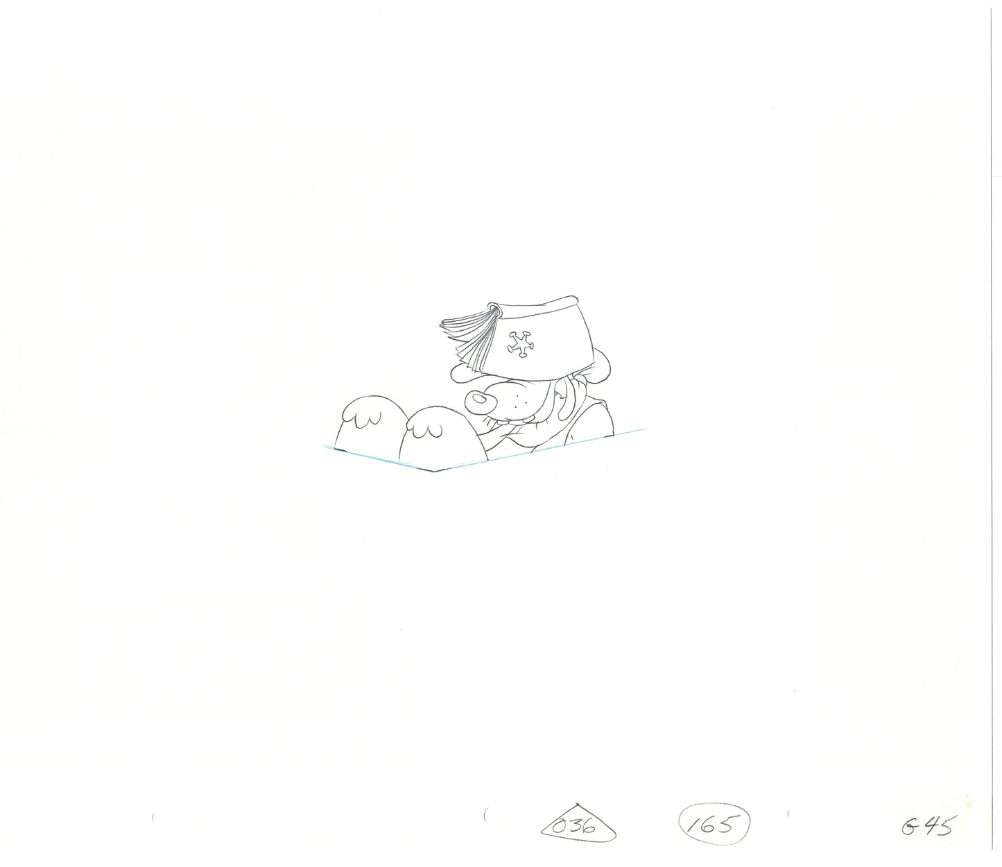 GOOF TROOP Walt Disney Original Production Animation Cartoon Drawing 1992 A-016