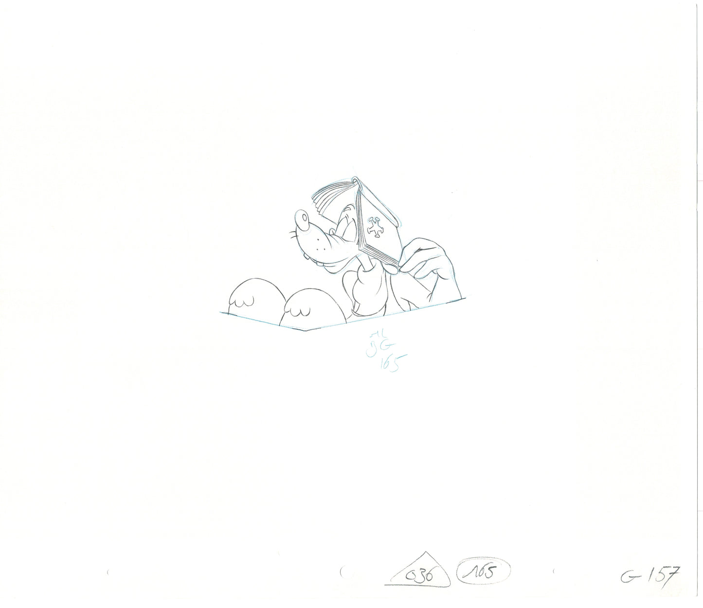 GOOF TROOP Walt Disney Original Production Animation Cartoon Drawing 1992 B-060