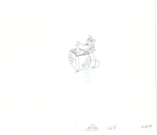 GOOF TROOP Walt Disney Original Production Animation Cartoon Drawing 1992 B-082