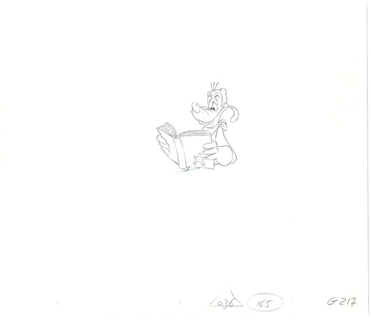 GOOF TROOP Walt Disney Original Production Animation Cartoon Drawing 1992 B-086