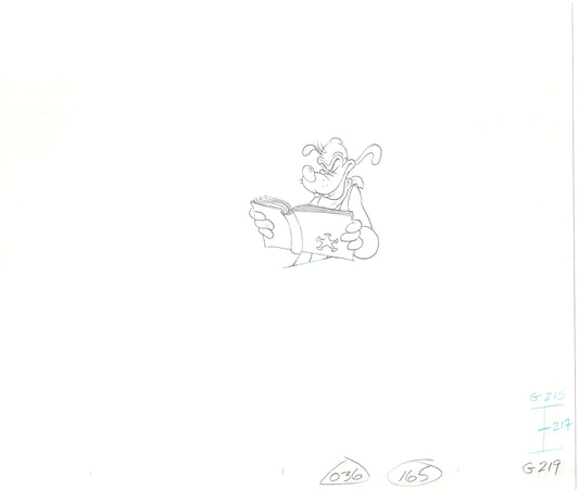 GOOF TROOP Walt Disney Original Production Animation Cartoon Drawing 1992 B-087