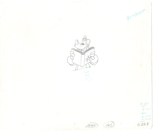 GOOF TROOP Walt Disney Original Production Animation Cartoon Drawing 1992 B-091