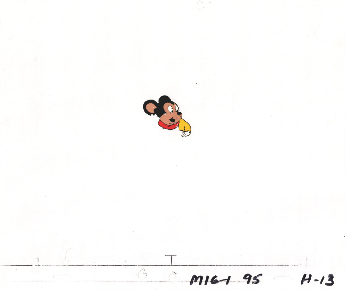 Mighty Mouse Cartoon Production Animation Cel(s) Prop Filmation Anime E-20