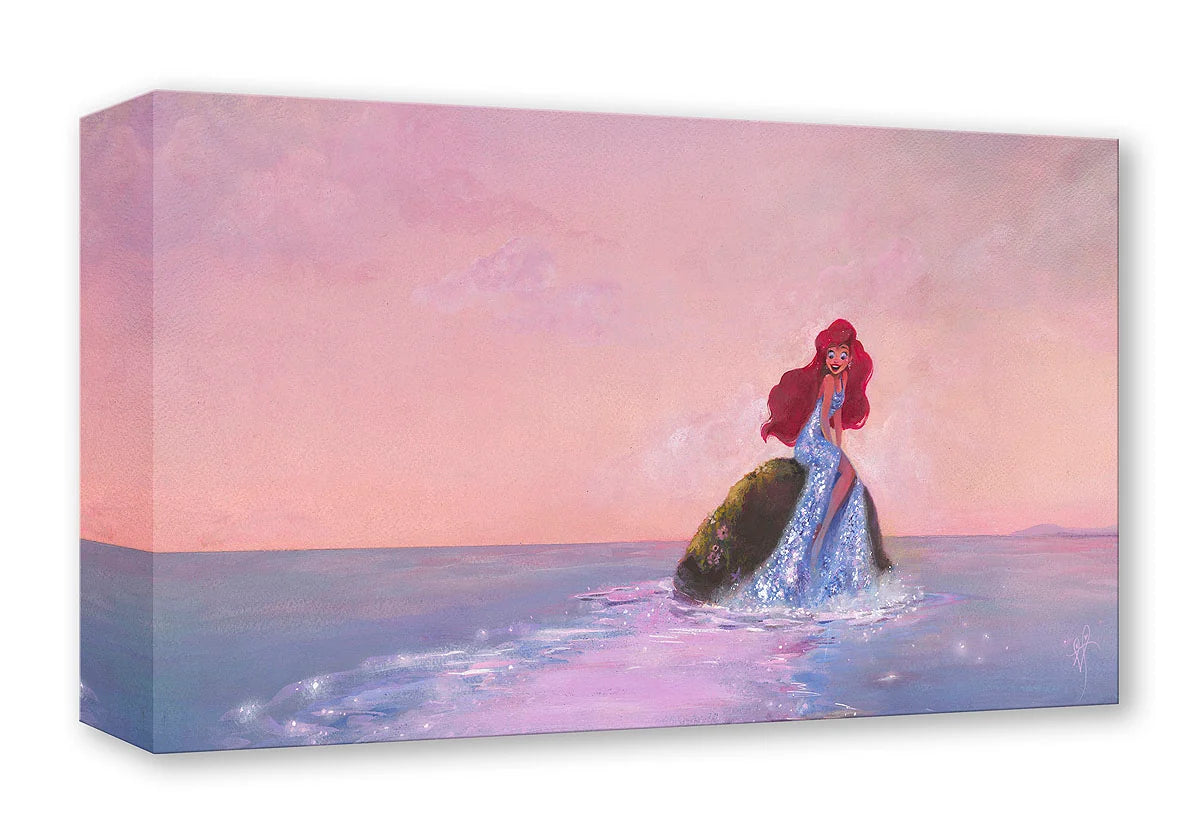 The Little Mermaid Ariel Walt Disney Fine Art Liana Hee Limited Edition of 1500 Treasures on Canvas Print TOC "Shimmering Sunrise"