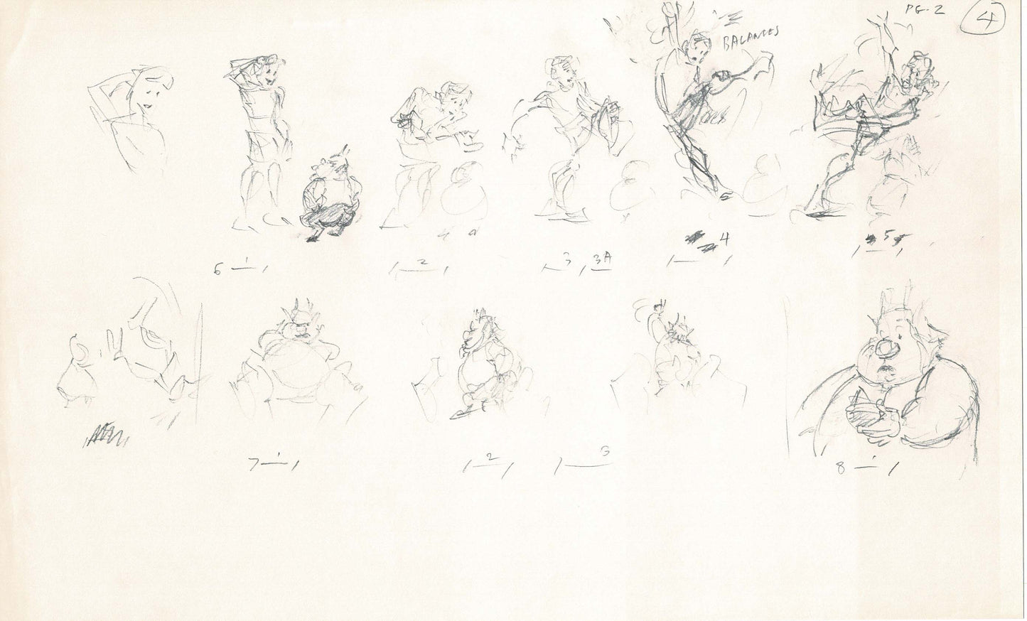 Hercules Walt Disney Production Animation Drawing Used to Make an Episode Wendell Washer A20