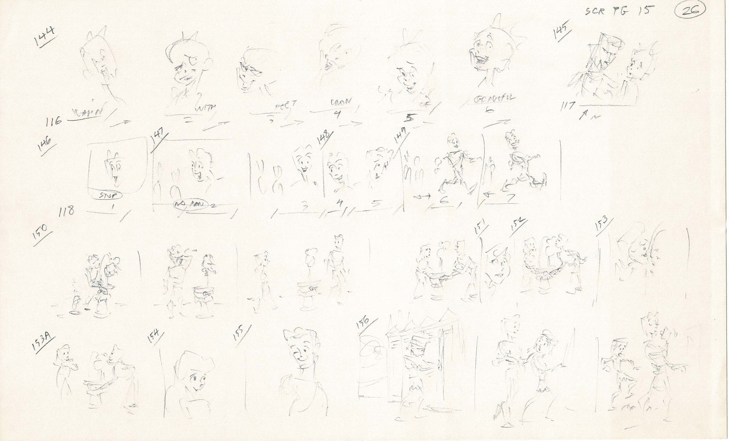 Hercules Walt Disney Production Animation Drawing Used to Make an Episode Wendell Washer A46