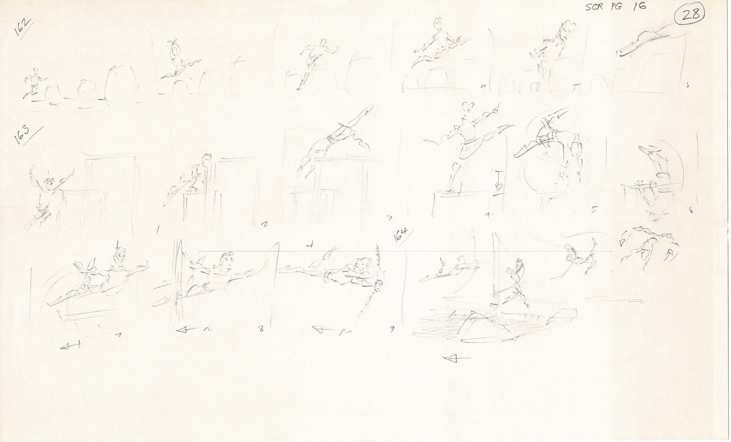 Hercules Walt Disney Production Animation Drawing Used to Make an Episode Wendell Washer A48