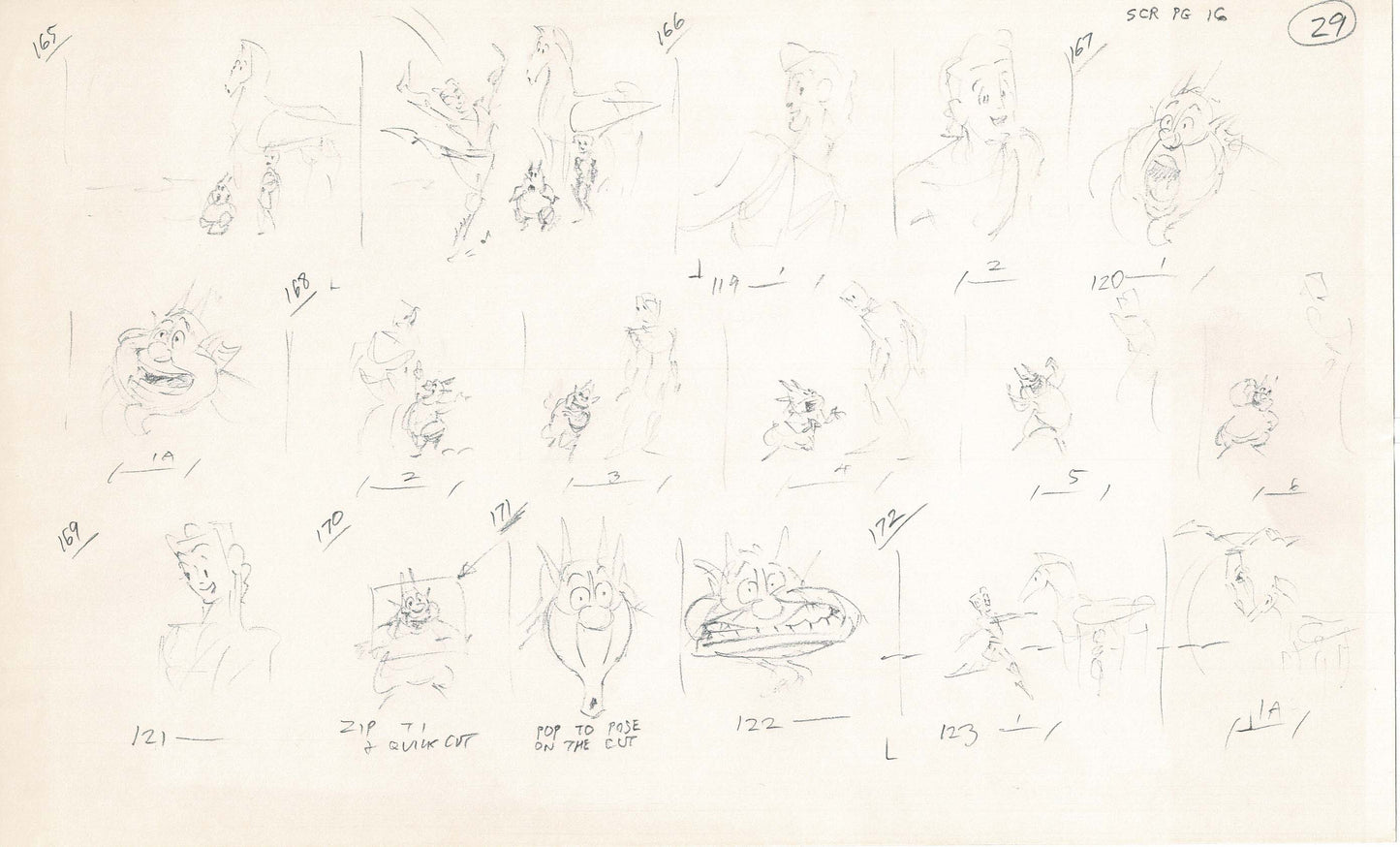 Hercules Walt Disney Production Animation Drawing Used to Make an Episode Wendell Washer A49