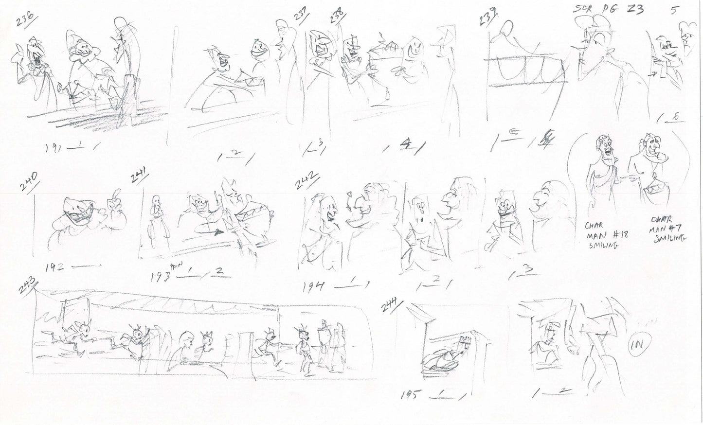 Hercules Walt Disney Production Animation Drawing Used to Make an Episode Wendell Washer A65