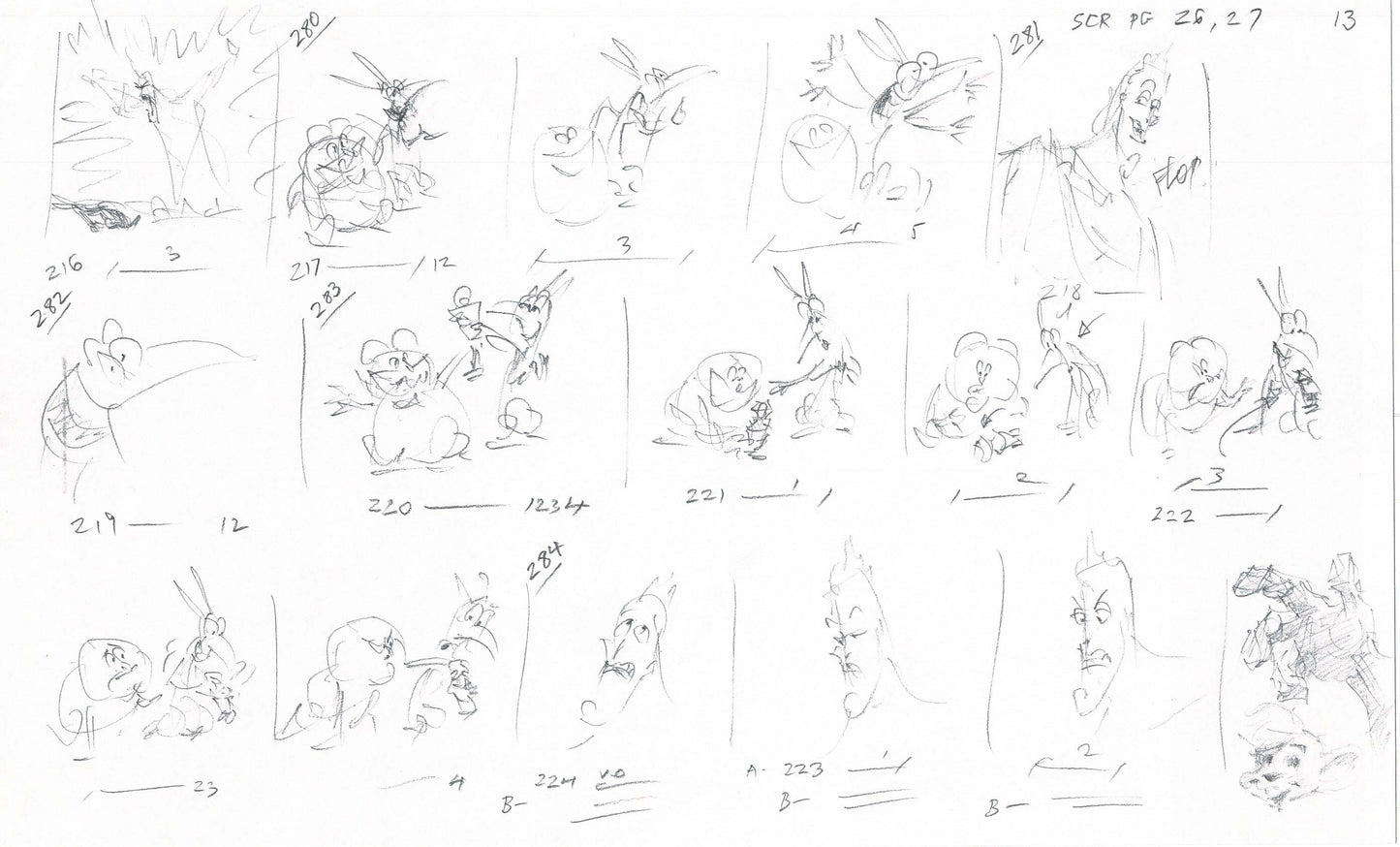 Hercules Walt Disney Production Animation Drawing Used to Make an Episode Wendell Washer A73