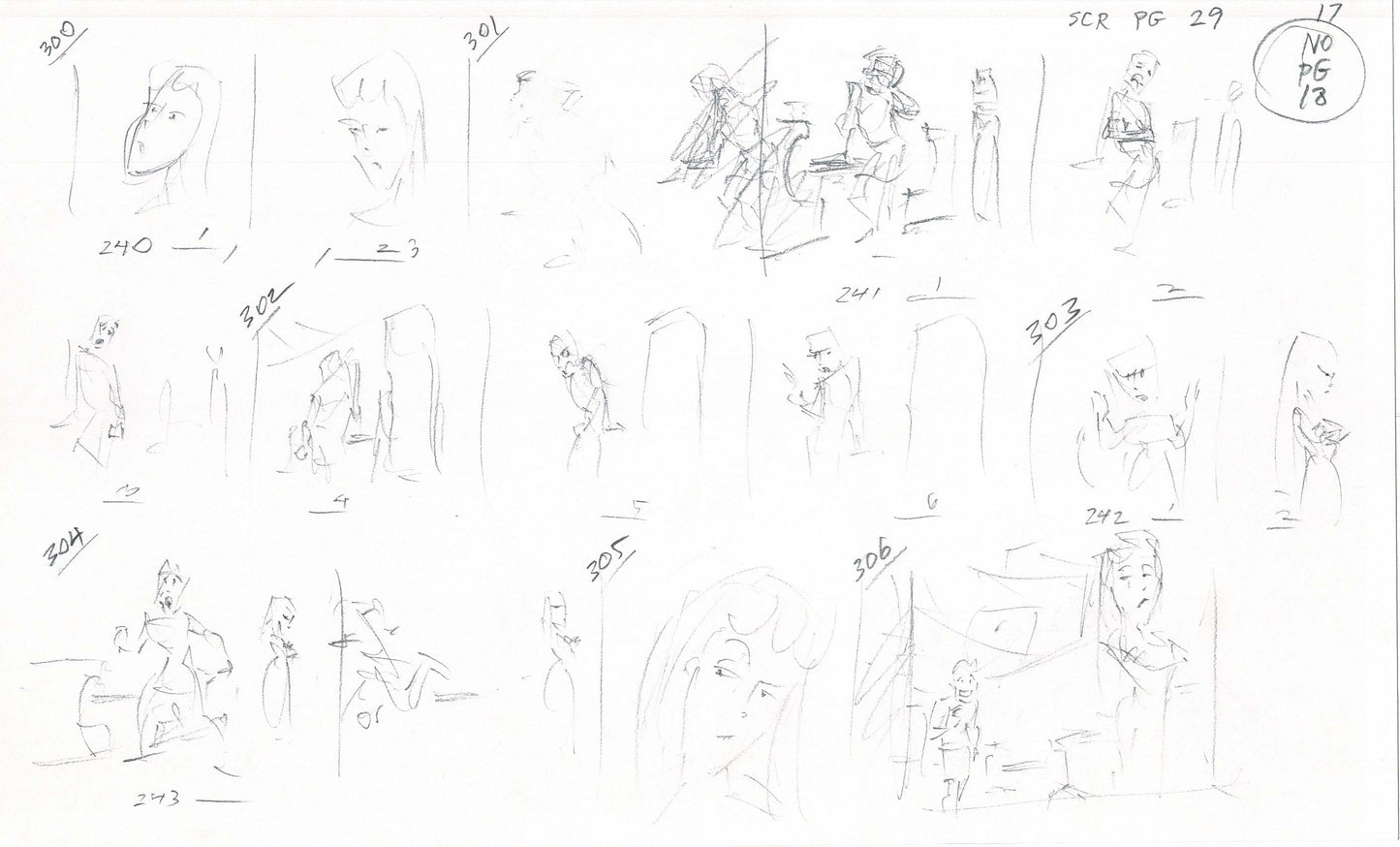 Hercules Walt Disney Production Animation Drawing Used to Make an Episode Wendell Washer A77