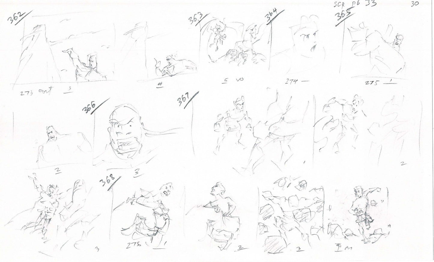 Hercules Walt Disney Production Animation Drawing Used to Make an Episode Wendell Washer A90