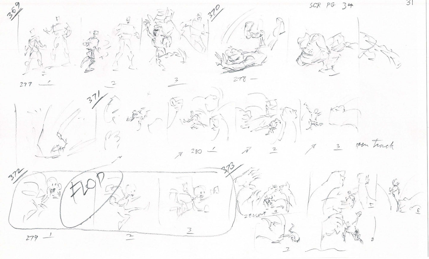 Hercules Walt Disney Production Animation Drawing Used to Make an Episode Wendell Washer A91