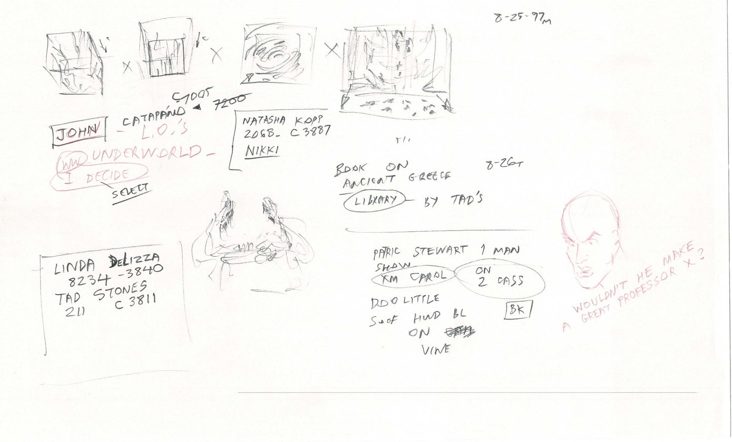 Hercules Walt Disney Production Animation Drawing Used to Make an Episode Wendell Washer A108
