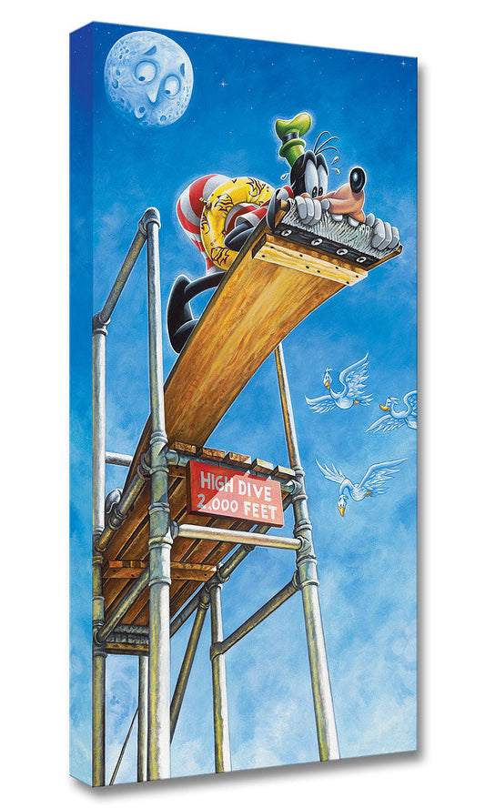Goofy Walt Disney Fine Art Craig Skaggs Limited Edition of 1500 Treasures on Canvas Print TOC "High Dive"