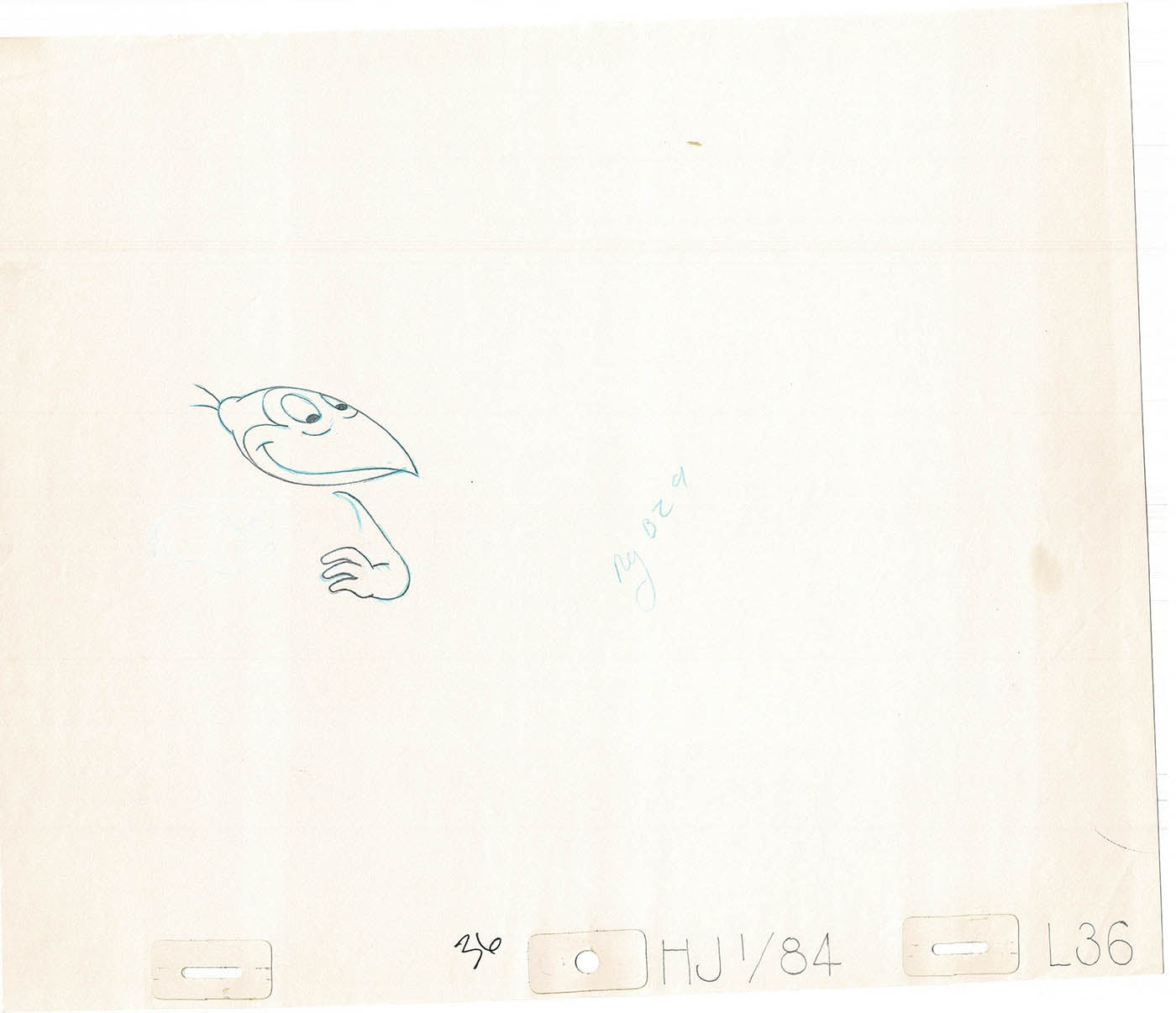 Heckle and Jeckle Lot of 2 Production Animation Cel Drawings Filmation 1979-80 F-07