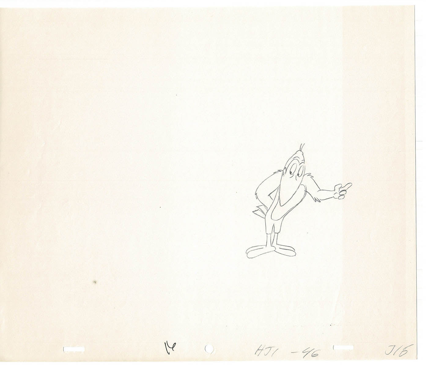 Heckle and Jeckle Lot of 2 Production Animation Cel Drawings Filmation 1979-80 F-25