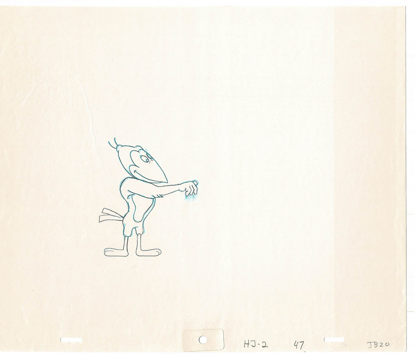 Heckle and Jeckle Lot of 2 Production Animation Cel Drawings Filmation 1979-80 F-69