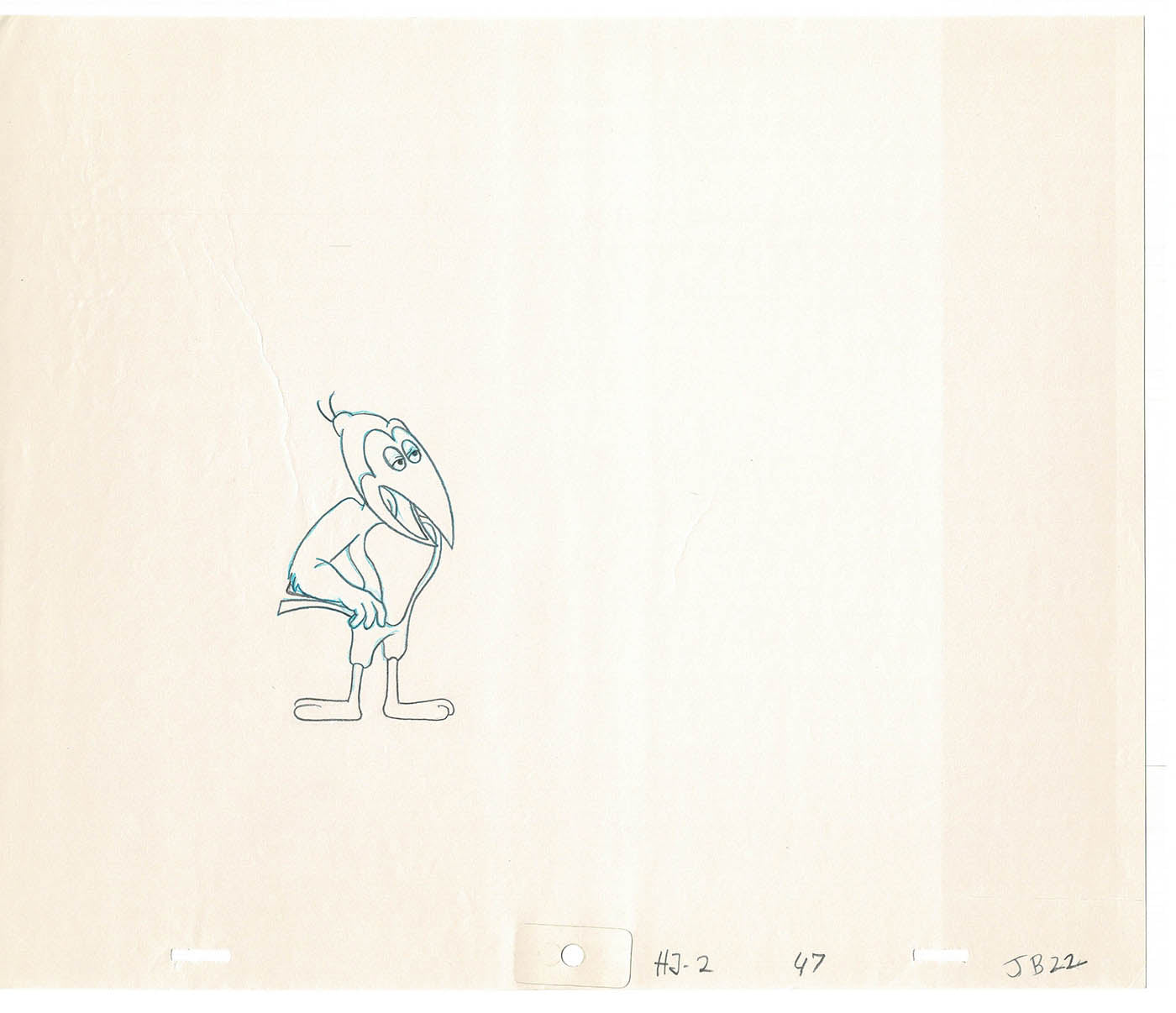 Heckle and Jeckle Lot of 2 Production Animation Cel Drawings Filmation 1979-80 F-71