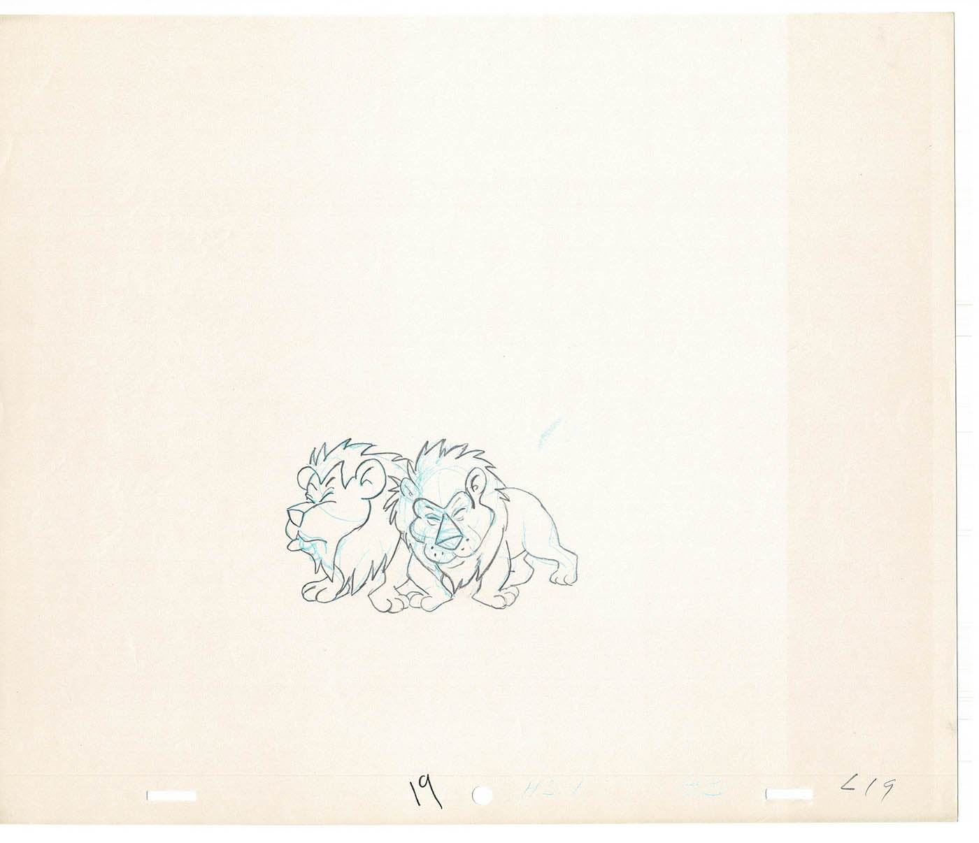 Heckle and Jeckle Lot of 2 Production Animation Cel Drawings Filmation 1979-80 F-97