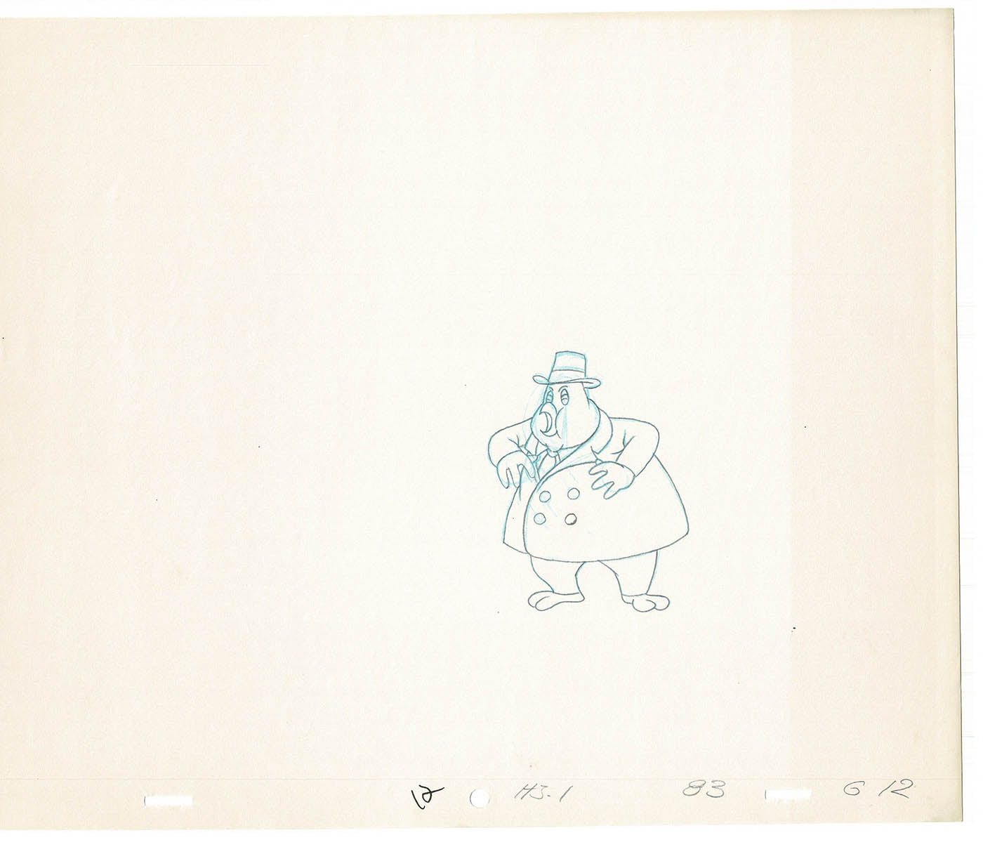 Heckle and Jeckle Lot of 2 Production Animation Cel Drawings Filmation 1979-80 F-99