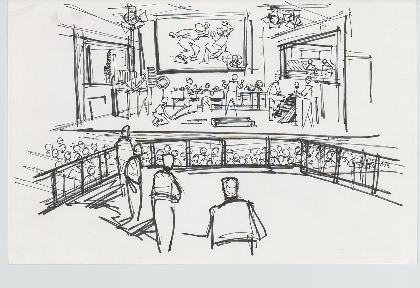 Disneyland Attraction California Adventure Plan Drawing Imagineer Original 1996 A176