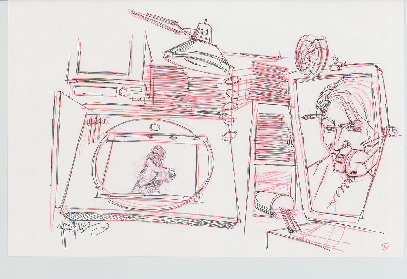 Disneyland Attraction California Adventure Plan Drawing Imagineer Original 1996 A180