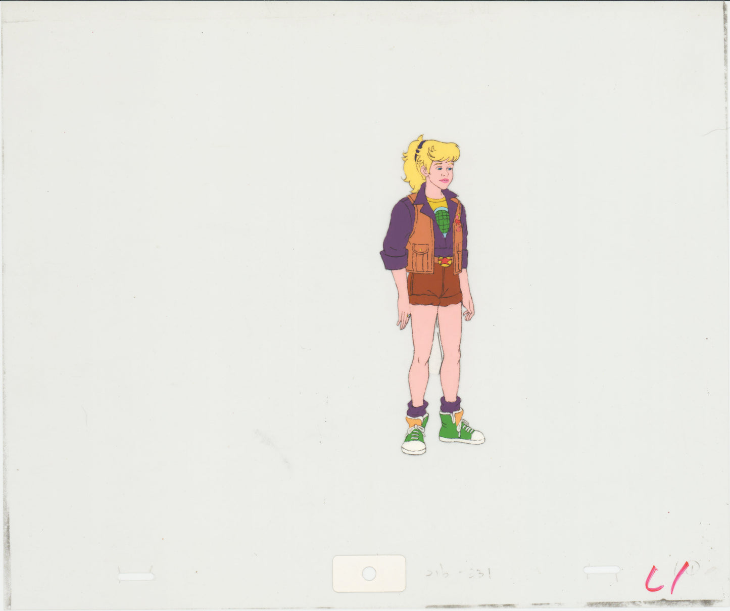 Captain Planet Original Production Animation Cel of Linka from Hanna Barbera 1990-95 8-352