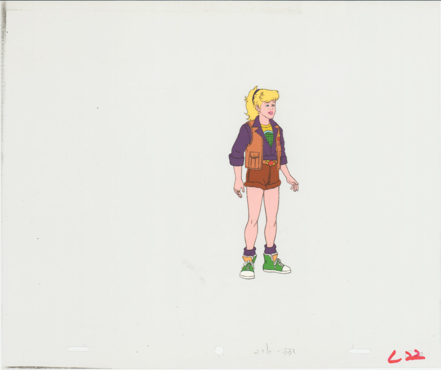 Captain Planet Original Production Animation Cel of Linka from Hanna Barbera 1990-95 8-353