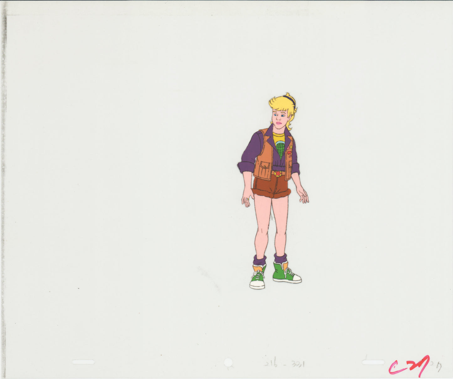 Captain Planet Original Production Animation Cel of Linka from Hanna Barbera 1990-95 8-357