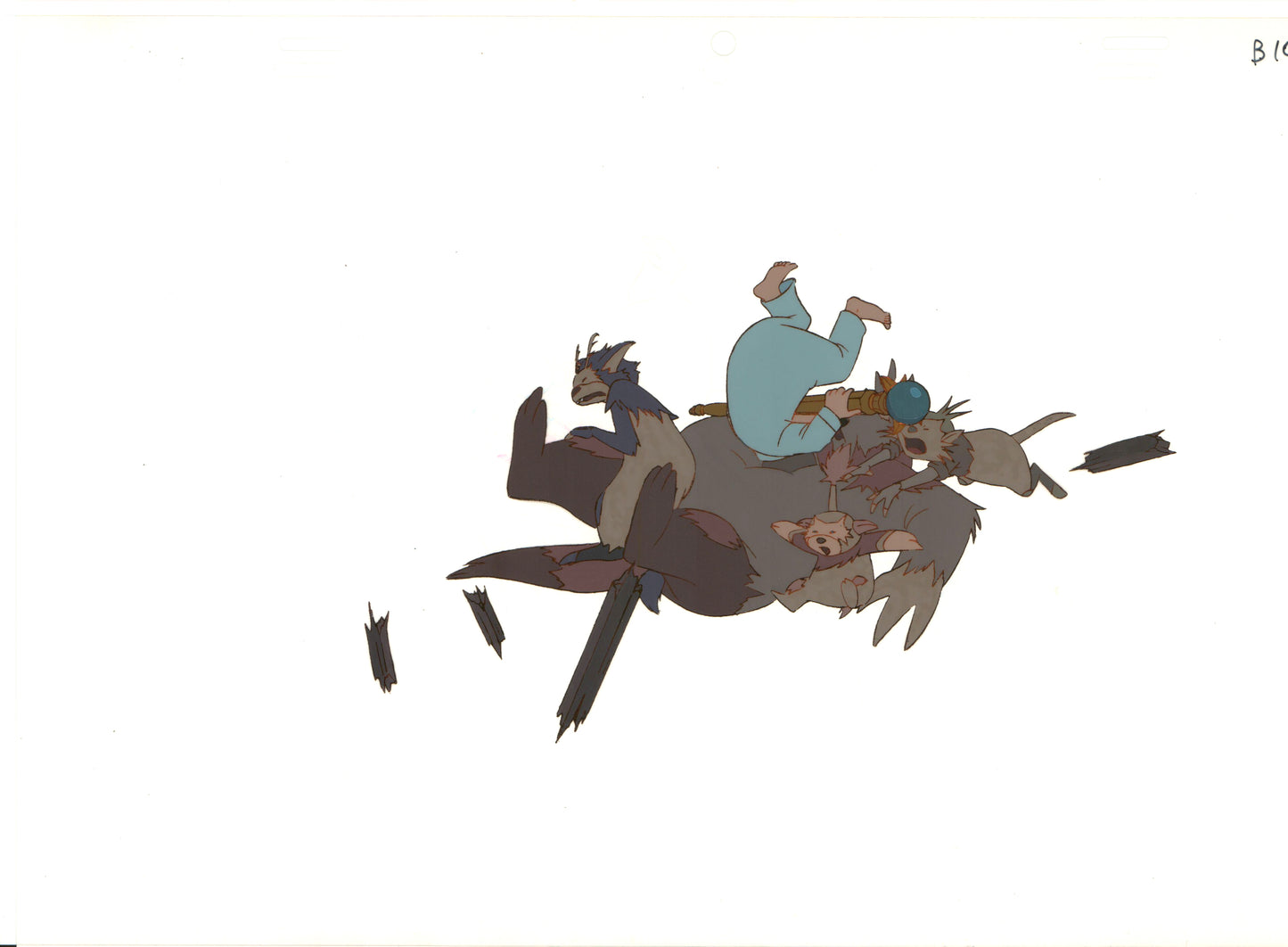 Little Nemo Adventures Slumberland Animation Cel with stuck Drawing 1989 McCay H564