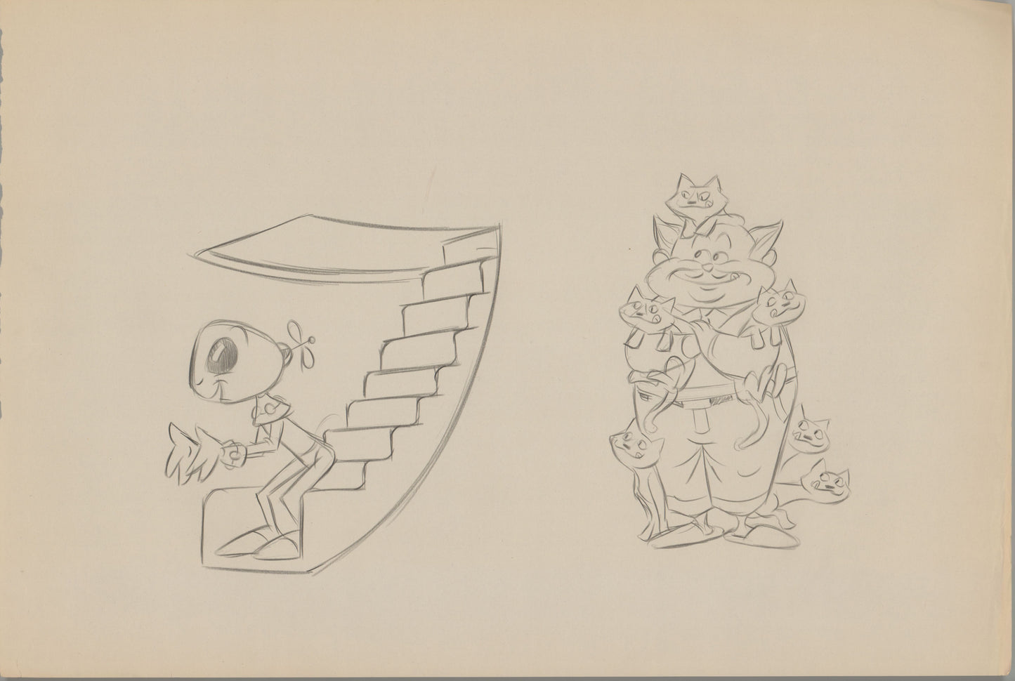 Walt Disney Meet The Robinsons Original Book Page Illustration Drawing by Len Smith 568