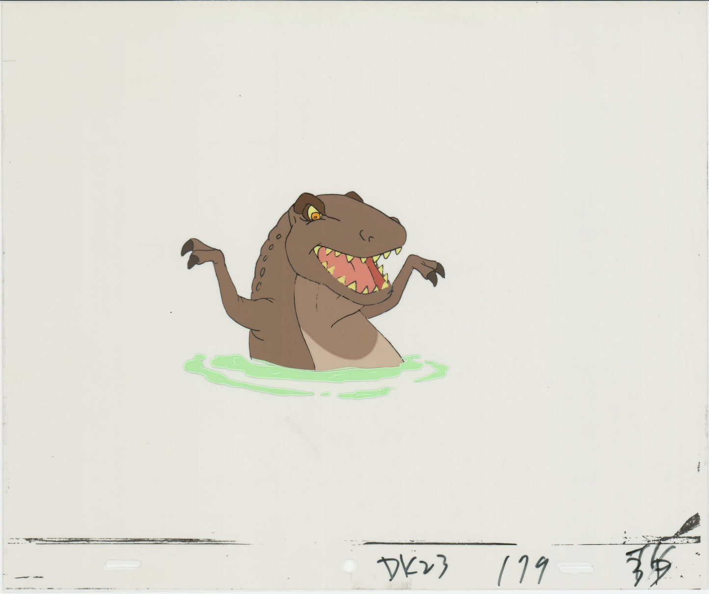 Dink the Little Dinosaur Production Animation Cel from Ruby Spears 1989-90 8-808