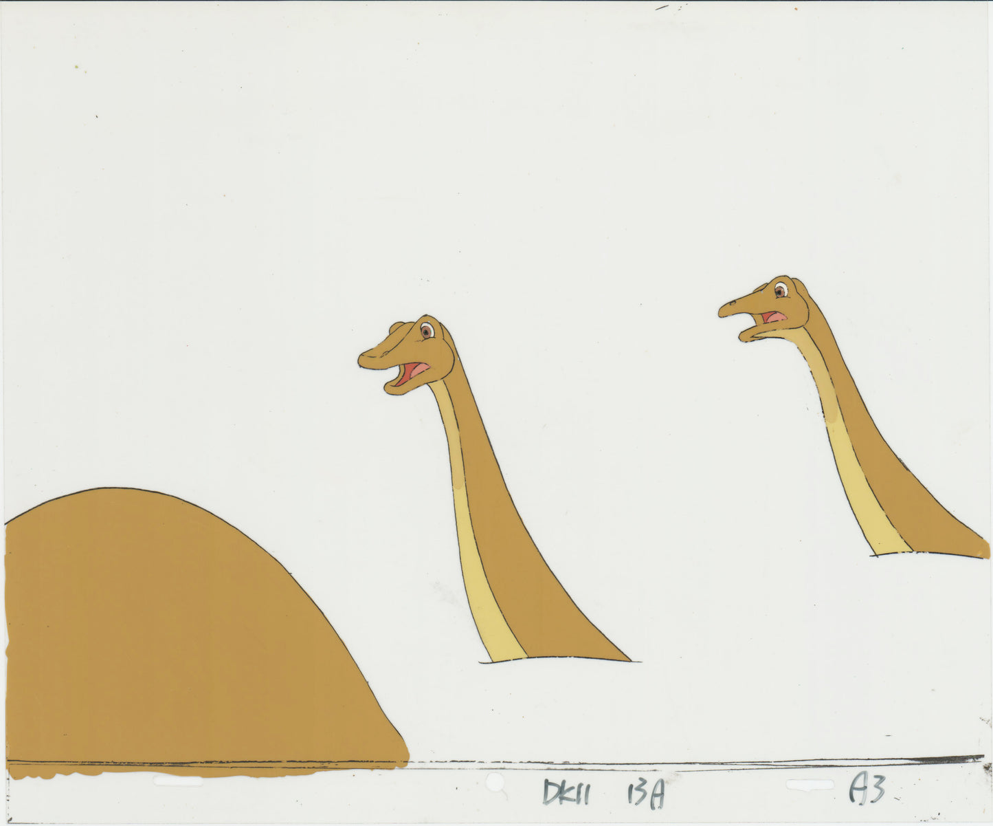 Dink the Little Dinosaur Production Animation Cel from Ruby Spears 1989-90 8-810