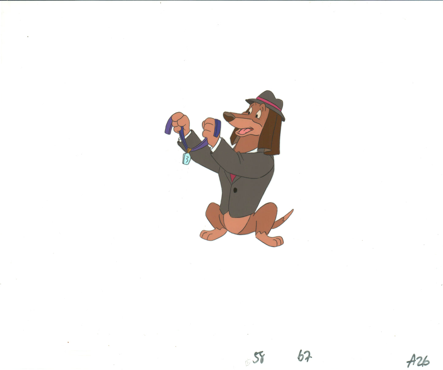 All Dogs Go To Heaven TV Production Animation Cel and Drawing Don Bluth 1996-8 A819