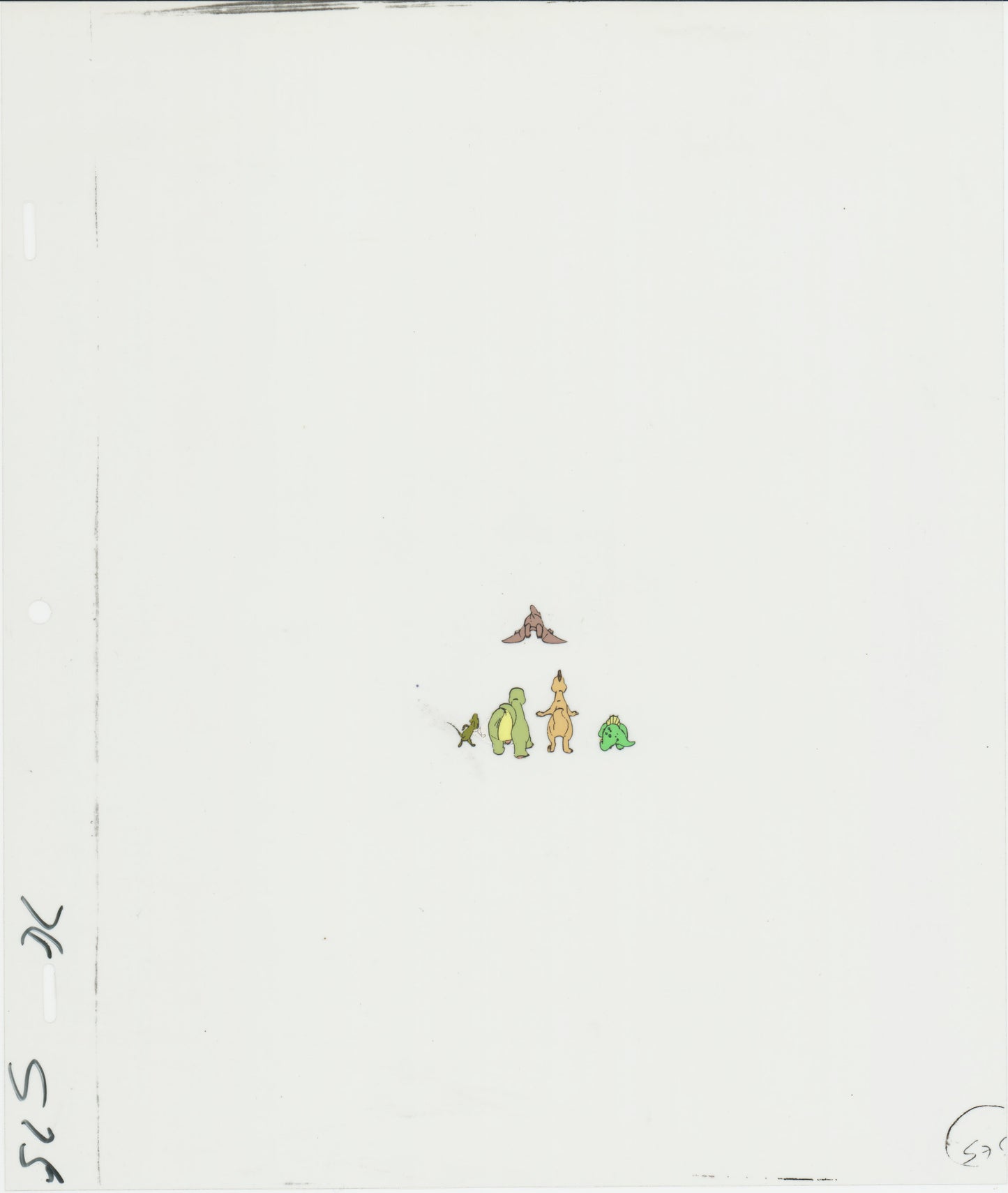 Dink the Little Dinosaur Production Animation Cel from Ruby Spears 1989-90 8-823