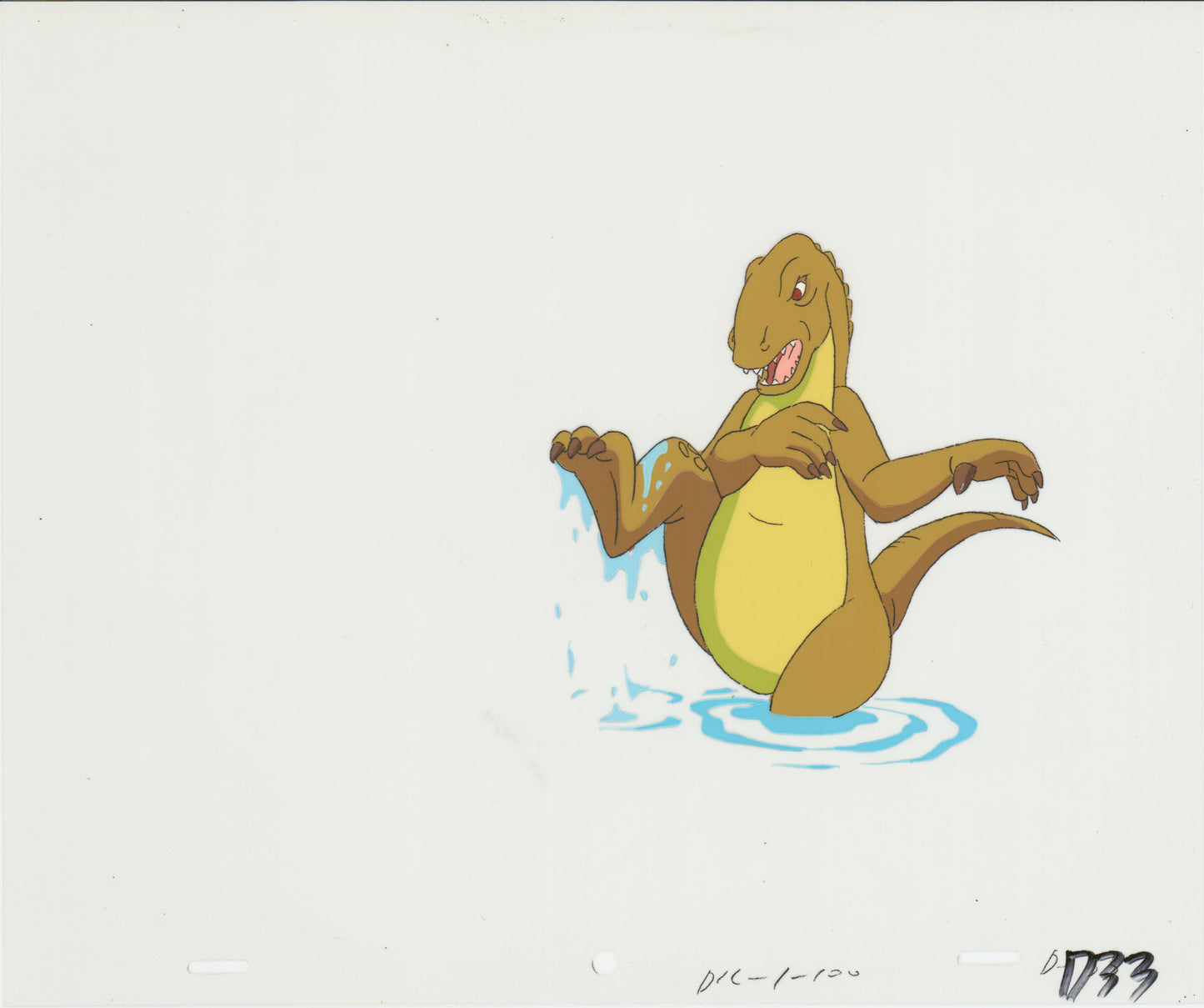 Dink the Little Dinosaur Production Animation Cel from Ruby Spears 1989-90 8-829