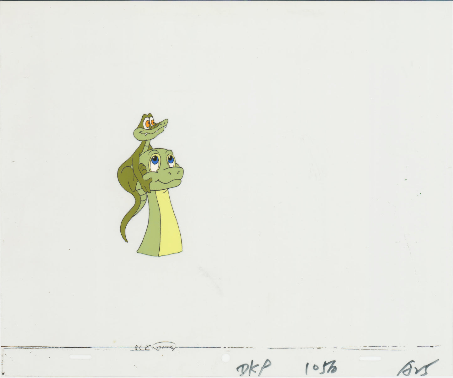 Dink the Little Dinosaur Production Animation Cel from Ruby Spears 1989-90 8-836