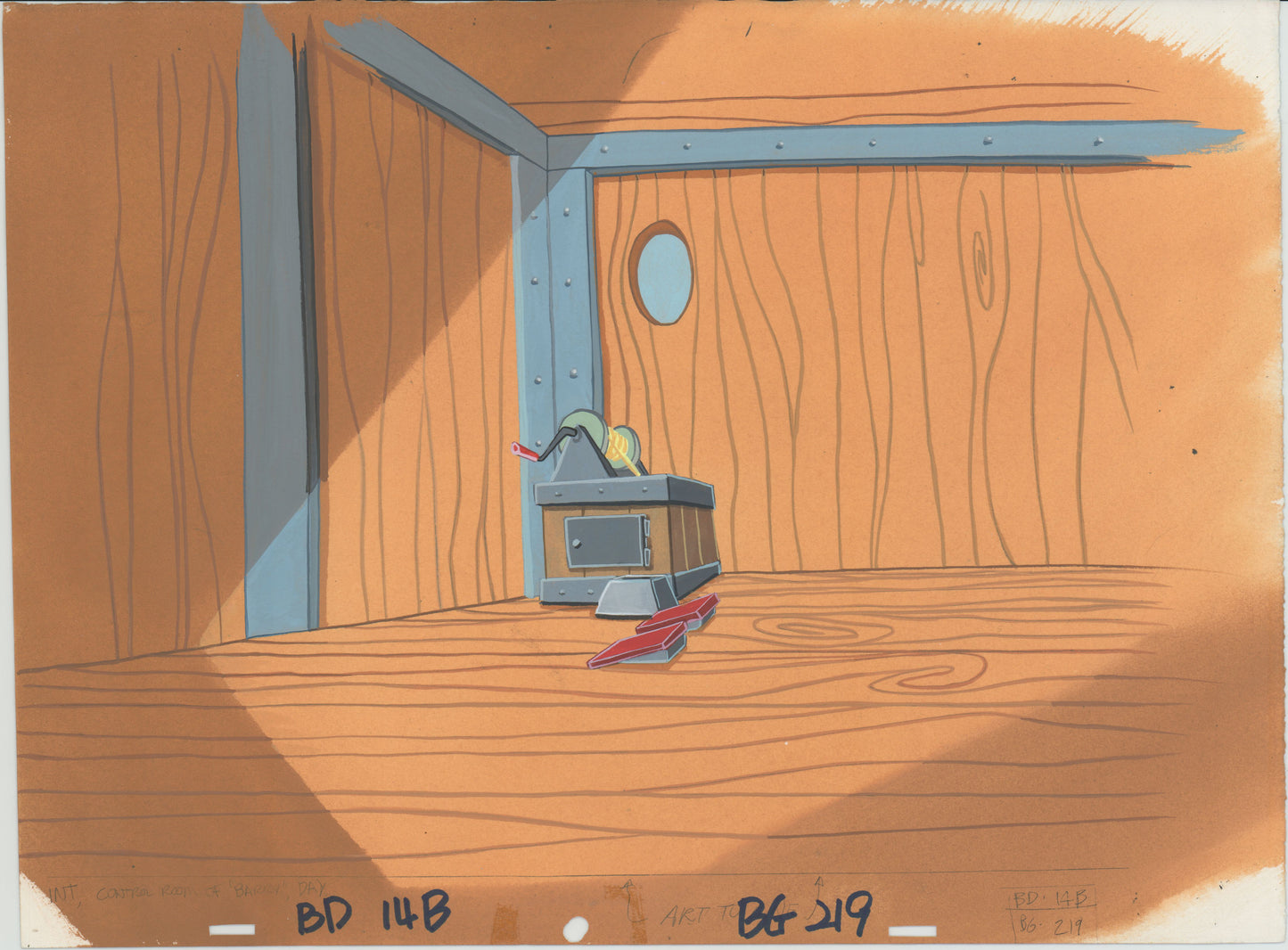 Blazing Dragons Hand-Painted and Screen-Used Original Production Animation Background Nelvana Disney 1996-98 8-859