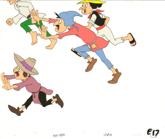 Don Coyote and Sancho Panda Production Animation Cel n Drawing Hanna Barbera 77