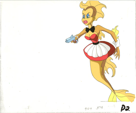 Fish Police Original Production Animation Cel and Drawing from Hanna-Barbera 1992 B1055