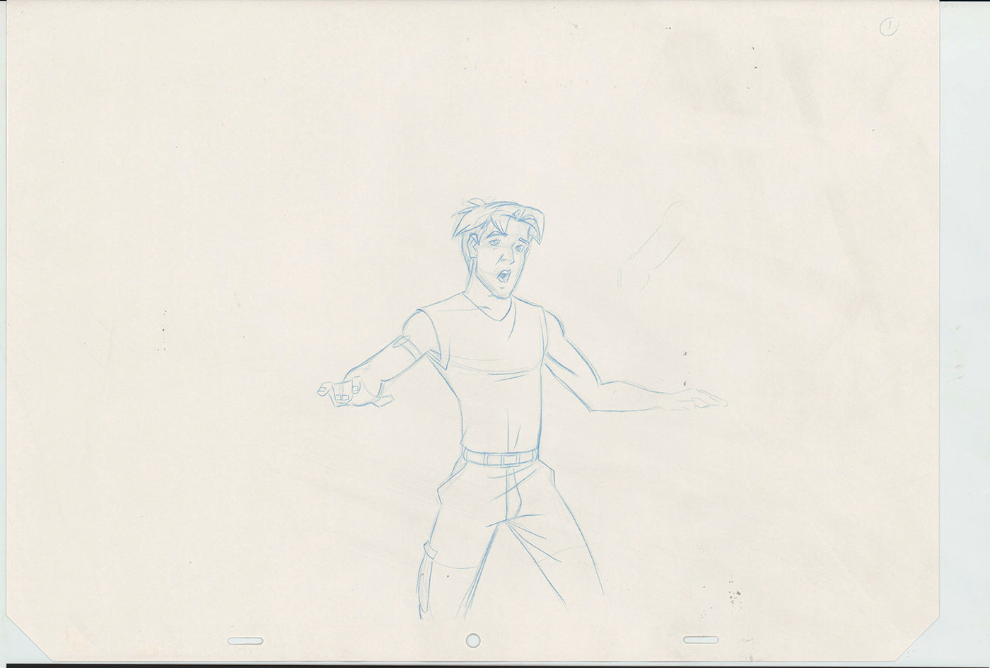 Titan A.E. by Don Bluth HUGE Production Animation Cel Drawing 2000 MD-105