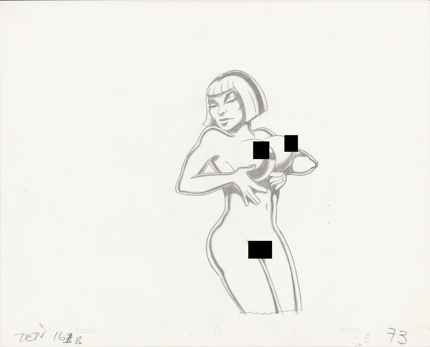Heavy Metal Den 1981 Original Production Animation Cel Drawing of The Queen 73