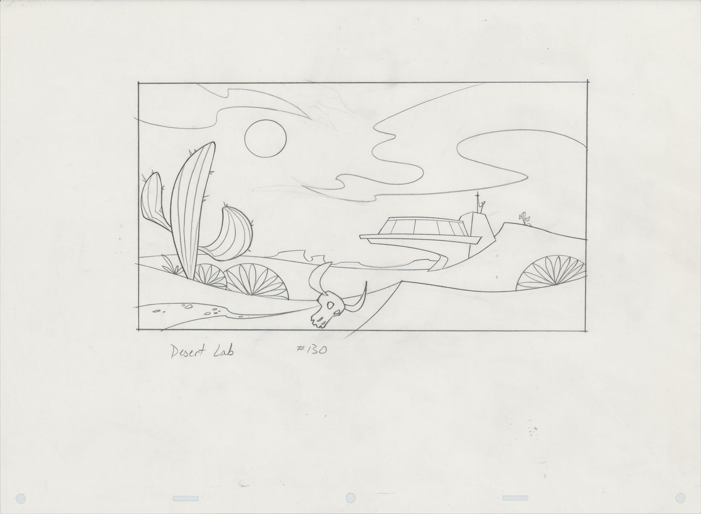 Kim Possible Walt Disney HUGE Production Background Drawing 2002-7 120
