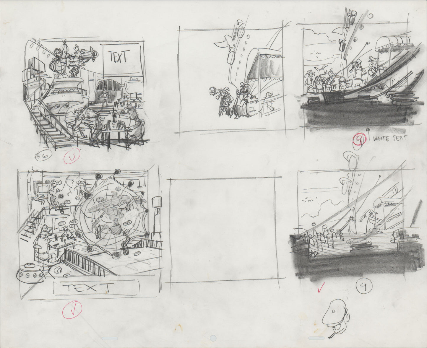 Danger Rangers Huge Book Page Drawing Illustration PBS B142