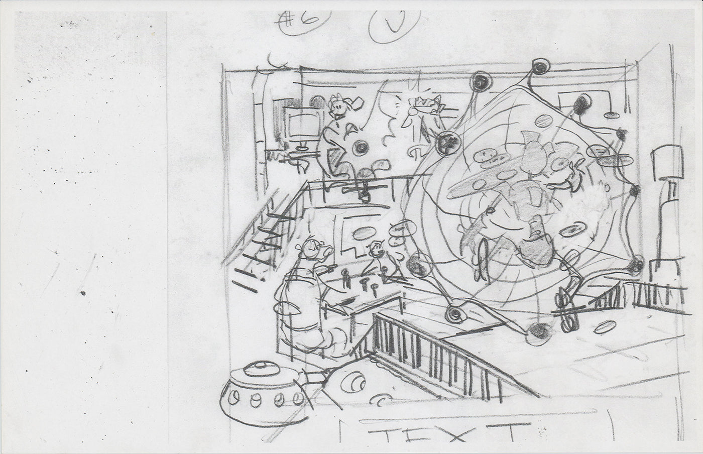 Danger Rangers Huge Book Page Drawing Illustration Photocopy PBS A150