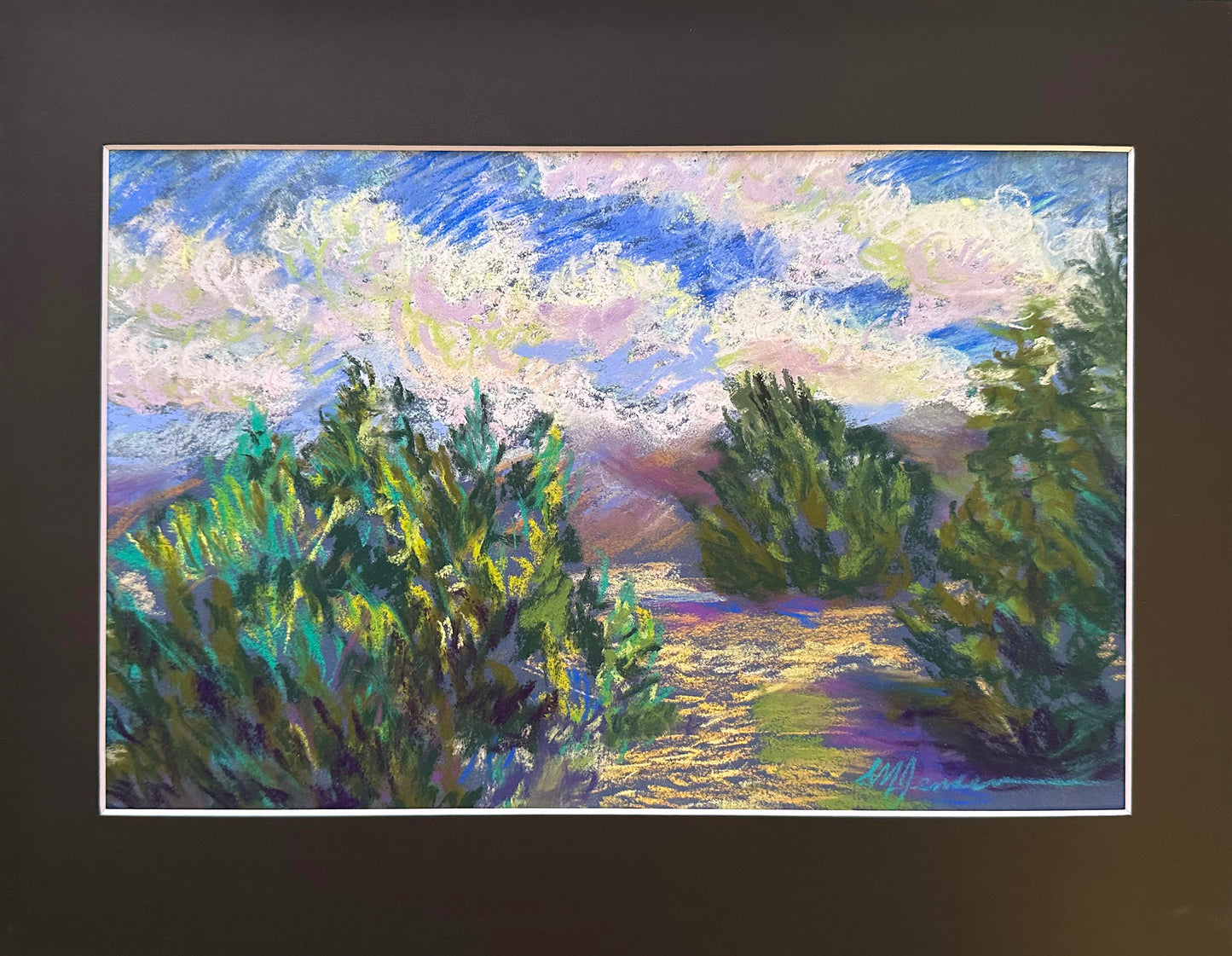 New Mexico Award Winning Artist Sharon Jensen Original Pastel Painting "Remember Van Gogh"