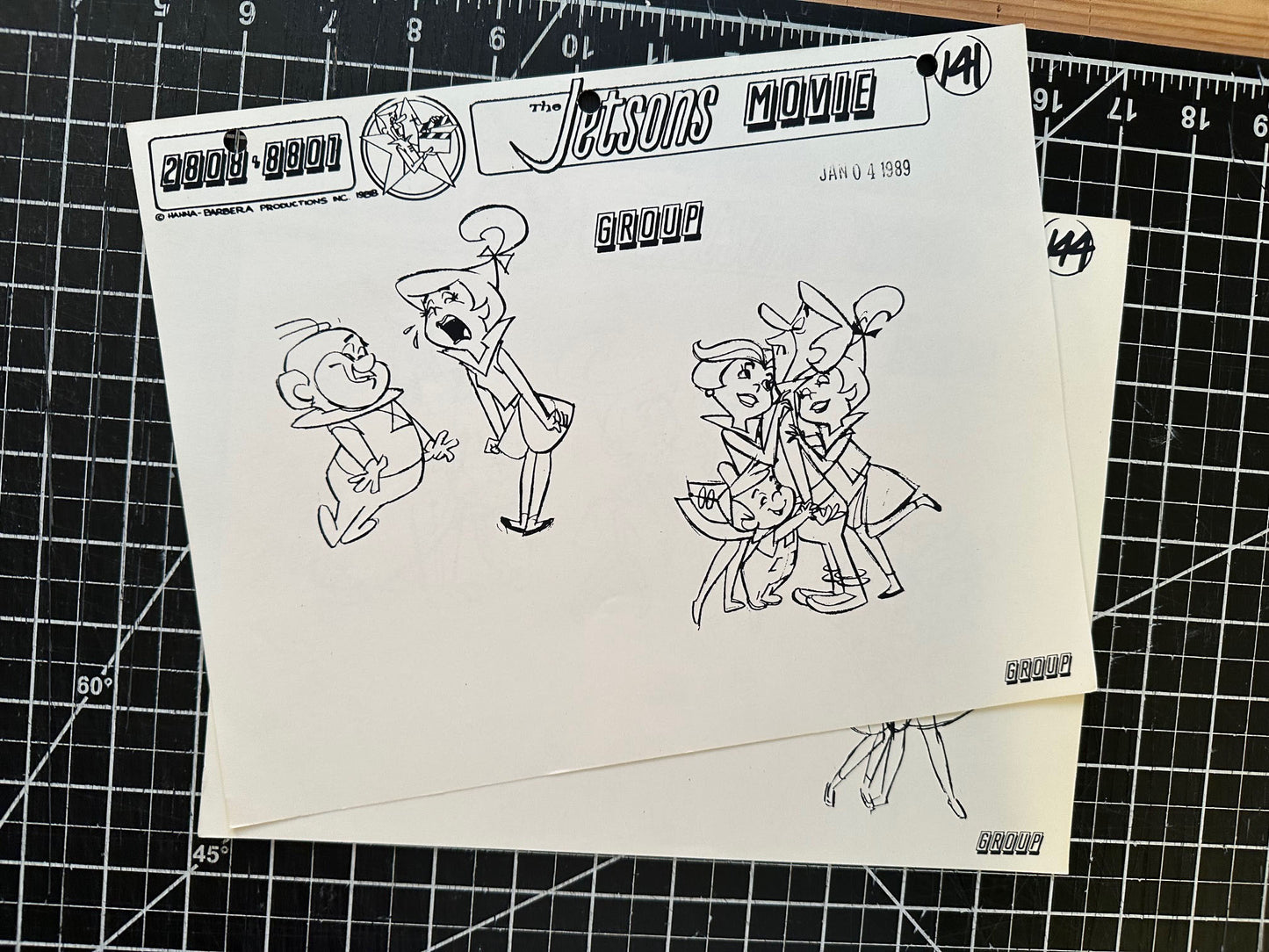 The Jetsons Movie Production Model Sheet Print lot of 22 Pages Hanna Barbera